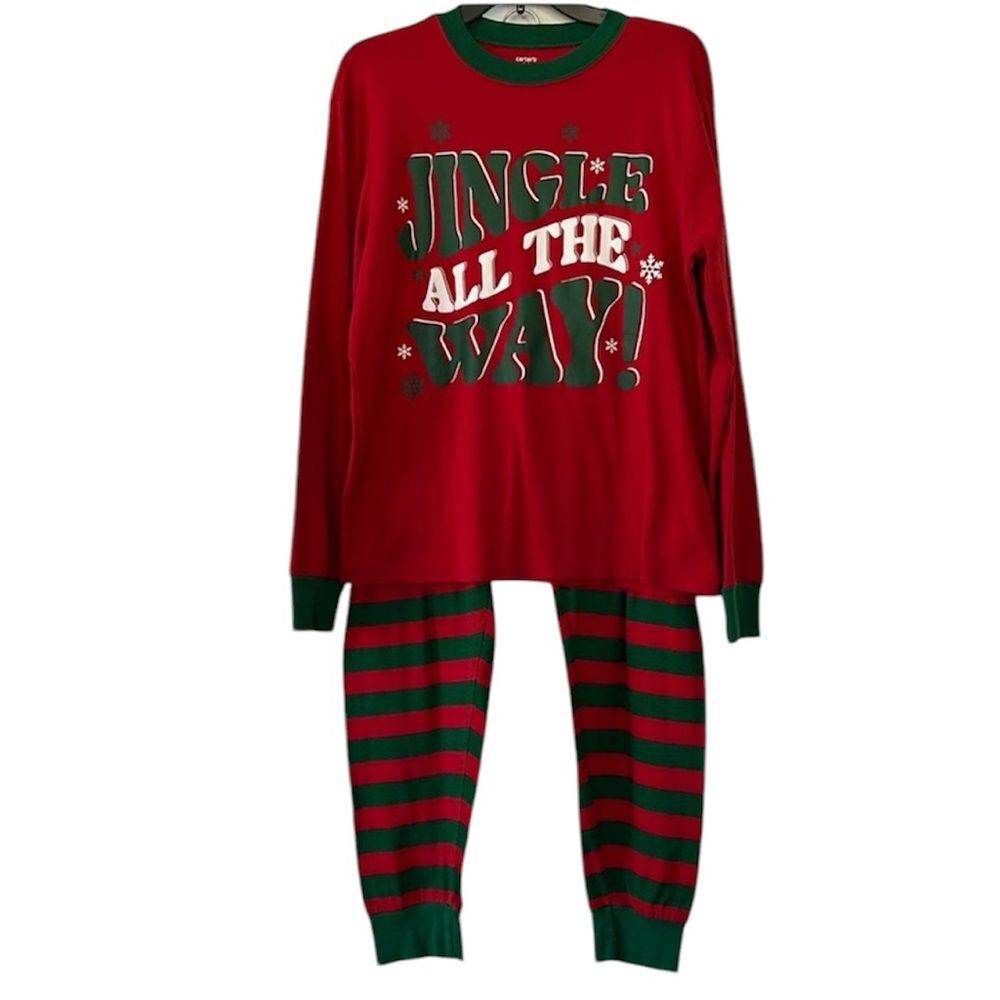 Carter’s Adult Christmas Jingle All The Way Cotton Pajama Set Unisex Lar…